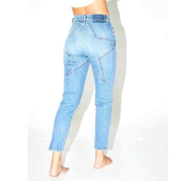 Revice size 26 Venus Crop Straight Leg Star Jeans - Picture 1 of 8
